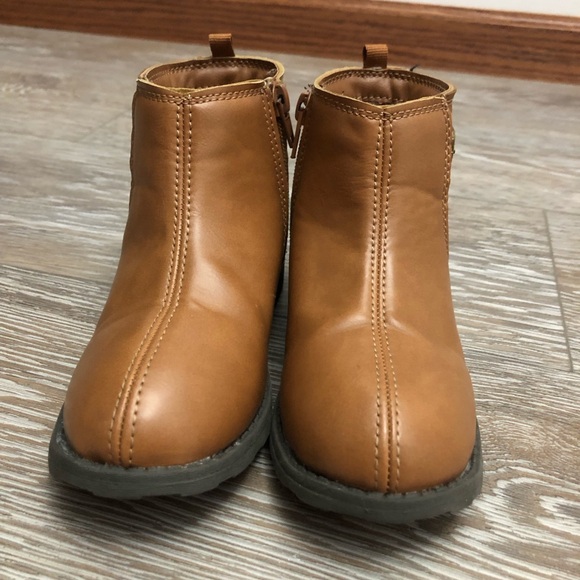 Carter's Tan Girl’s Boots with Heart Detail - Picture 5 of 8